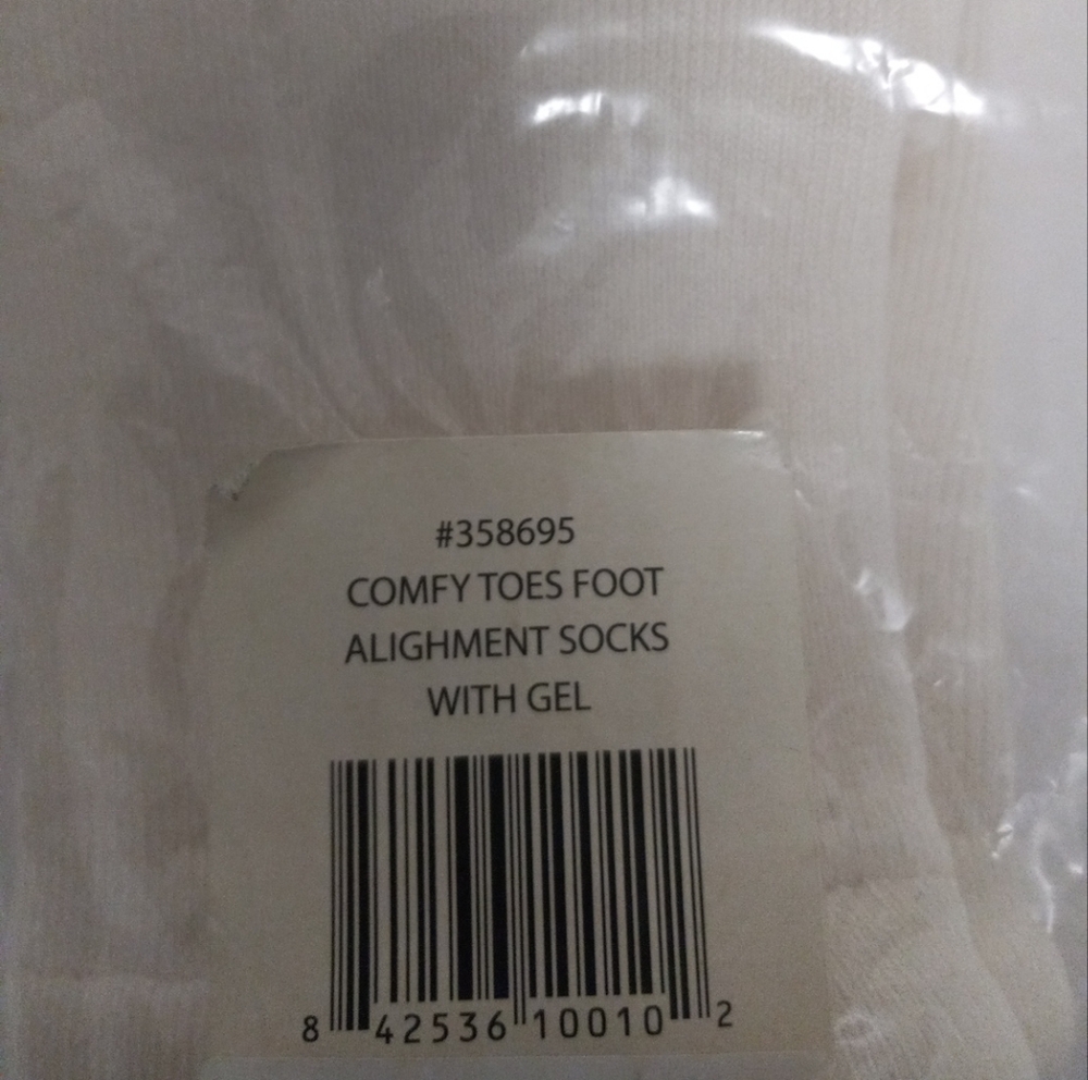 Comfy Toe Alignment Socks with Gel- New